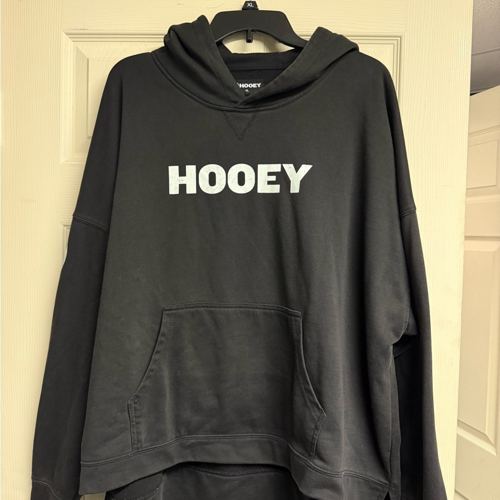 Hooey Black Hoodie with White Logo
